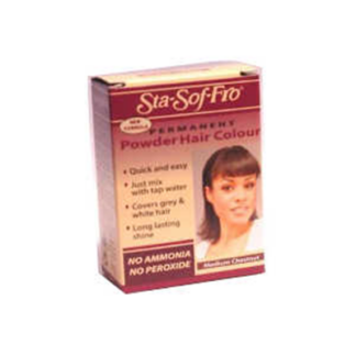 Permanent Powder Hair Colour Medium Chestnut 6gr
