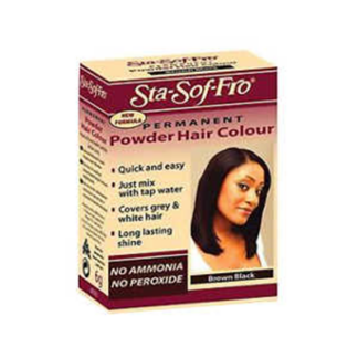 Permanent Powder Hair Colour Brown Black 6gr