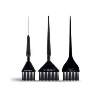 Juego De Brochas Para Tinte, 3 Unidades (Negras)