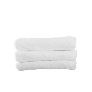Toalla Jacquard 50x90, 400grs Color Blanco Pack 10