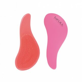 Bifull Cepillo Desenredante Tacto Gomoso Rosa