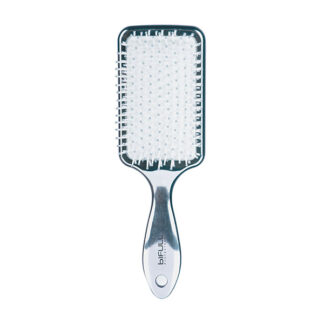 Cepillo Raqueta Metalizado 22cm Racket Chrome Plata Bifull
