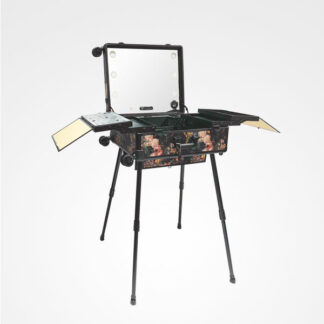 Bifull Maletin Tocador Con Patas Profesional Maquillaje Portatil Baroque Yellow