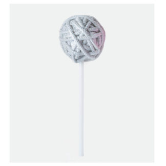 Piruleta Lollipop Round Color Gray Silver