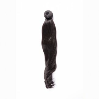 Coleta Rizada 50cm Mod 2 Moreno