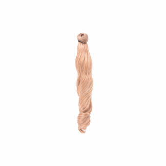 Coleta Rizada Mechas 50cm Mod 27-613 Rubio Claro/rubio Platino Natural