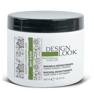 Mascarilla Reestructurante Acido Hialuronico Y Colageno Repair Care 500ml Design Look