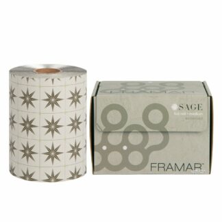 Framar Neutrals Star Struck Silver Embossed Medium Rollo 97 Metros