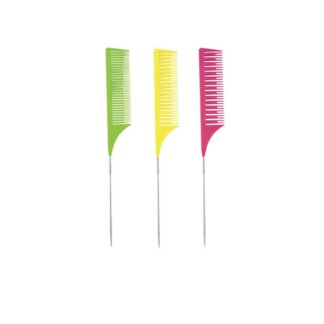 Tint Comb-long Pin Yellow,pink,green 3pcs-box