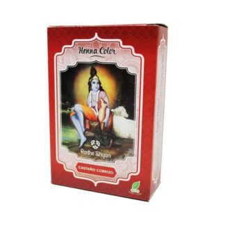 Henna radhe castaño cobrizo polvo 100gr