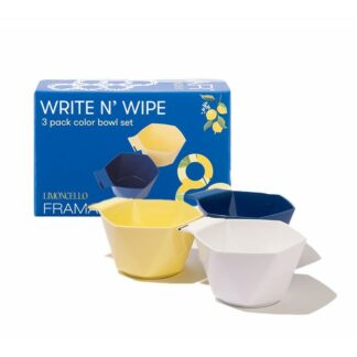Write n' wipe color bowls limoncello