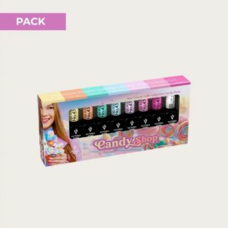 Pack Gel Polish Candy Shop + Top IT – Colección Victoria Vynn