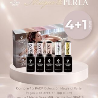 pack gel polish magia di perla - colección victoria vynn